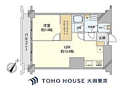 ソフトタウン代々木 1LDKの間取図画像