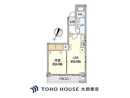 1LDK 間取り