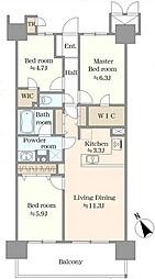 間取図画像 3LDK