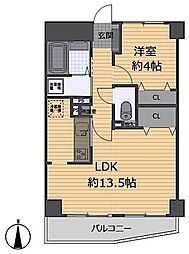朝日プラザ志村坂上 1LDKの間取図画像