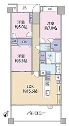 ライオンズガーデン成増ヴィスタヒルエアリイコート 3LDKの間取図画像