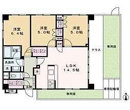 アイディーコート蕨パークアベニュー 3LDKの間取図画像