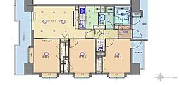 ローヤルシティ西川口第6 3LDKの間取図画像