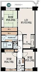 加賀ガーデンハイツ 3LDKの間取図画像