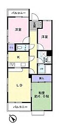 ダイアパレス浦和埼大通り 3LDKの間取図画像