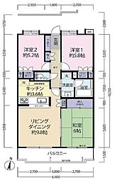 ミサワホームズ北浦和1 3LDKの間取図画像