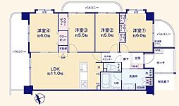 ダイアパレスグランデューロ板橋壱番館 4LDKの間取図画像