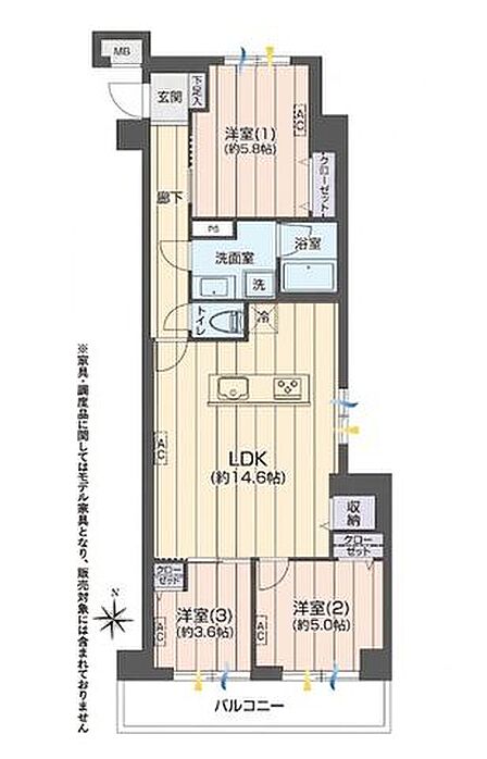 南東角部屋につき陽当たり・通風良好◎新規リフォーム済の綺麗なお部屋で新生活をスタートできます。