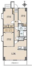 サンフォーレ越谷南 3LDKの間取図画像