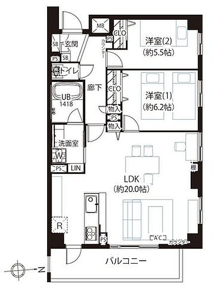 LDKは約20帖の大空間で家族揃ってゆったりお過ごしいただけます。