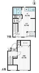 フェリース氷川台 1LDKの間取図画像