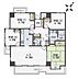 間取り：7階部分×角部屋につき開放感のある室内。広々とした8帖の和室。全居室に収納を完備しており部屋割りに困りません。