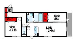 間取図画像 2LDK