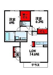 ガーデンハウスB棟 1階