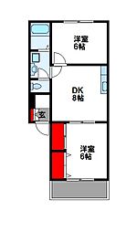 スカイハイツ内橋I C棟 2階