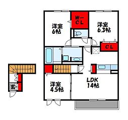 ガーデンハウスB棟 2階