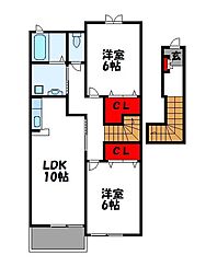 パインパル須恵B 2階/-