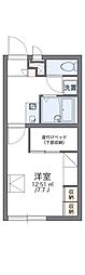 レオパレスOMOTE 1Kの間取図画像