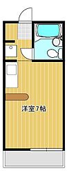 セレーネハイム第26 ワンルームの間取図画像