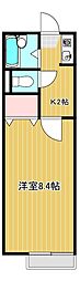 フローレンス1 1Kの間取図画像