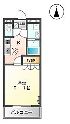 ブライトフューチャー・N 1Kの間取図画像