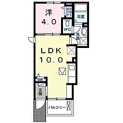 エレガントヴィエ7 1LDKの間取図画像