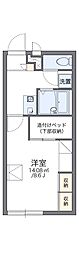 レオパレストシアン 1Kの間取図画像