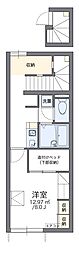 レオパレス境中央 1Kの間取図画像