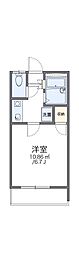 レオパレス祇園町 1Kの間取図画像