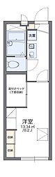 レオパレスクイール堀川 1Kの間取図画像