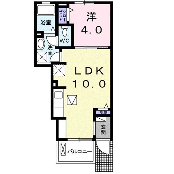 スマイルハウス　Ａ ｜鳥取県米子市陽田町(賃貸アパート1LDK・1階・32.44㎡)の写真 その2