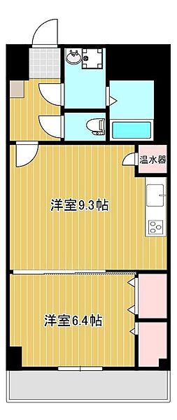 プレゼンスII 9D｜鳥取県米子市角盤町 1丁目(賃貸マンション1LDK・9階・41.16㎡)の写真 その2