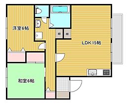 セジュールT＆Y Y202 ｜ 鳥取県米子市西福原 4丁目8番1号（賃貸アパート2LDK・2階・61.28㎡） その2