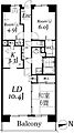 白井ロジュマン8階7.6万円
