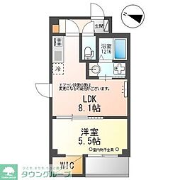 charme・toit 3階1LDKの間取り