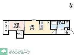 MIRAI STAGE 松戸新田 2階1LDKの間取り