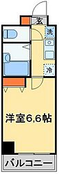 S-FORT船橋roots 6階1Kの間取り
