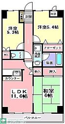 あびたしおん仲村 3階3LDKの間取り