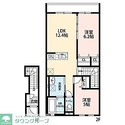 セルティスII 2LDKの間取図画像