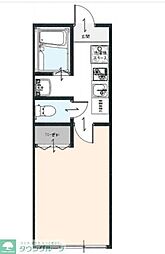 ブランノワール 1Kの間取図画像
