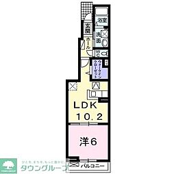 ベルウッドABICO 1LDKの間取図画像