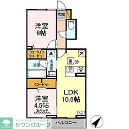 GH5 2LDKの間取図画像