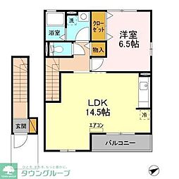 ビバーチェ 1LDKの間取図画像