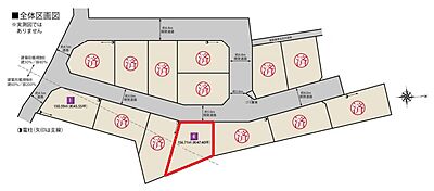 区画図：【全14区画・4区画】土地面積156.71平米(約47.4坪)。