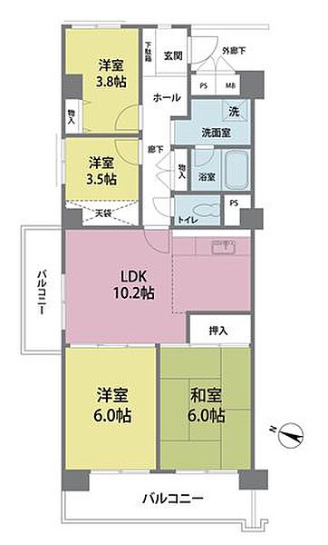 間取りを拡大表示