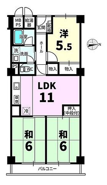間取りを拡大表示