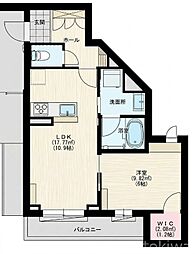 志木テラス 1LDKの間取図画像