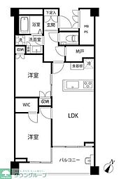 フィールド川和 2LDKの間取図画像