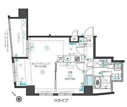 フェニックス新横濱クアトロ 1LDKの間取図画像