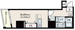 CourtTower新横浜 ワンルームの間取図画像